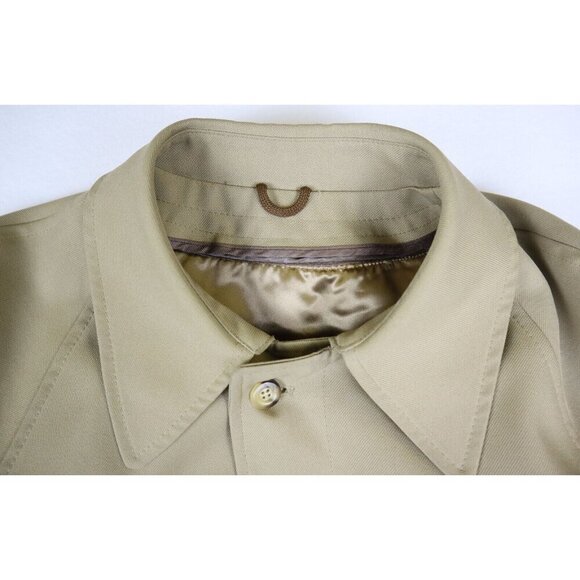 VINTAGE BEIGE TRENCH COAT JACKET SEARS MEN'S STORE - SIZE 44R - REMOVABLE LINER - Picture 6 of 11